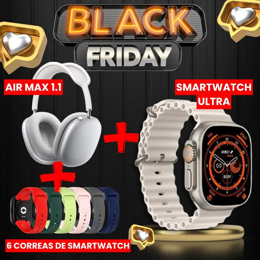 🔥 Promoción Combo Air Max 1.1 + SmartWatch Ultra - Últimas Unidades